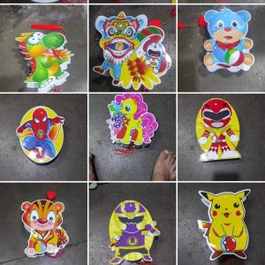 Lồng đèn xếp đủ kiểu