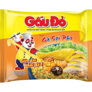 Thùng 30 gói mì gà sợi phở Gấu Đỏ 63g